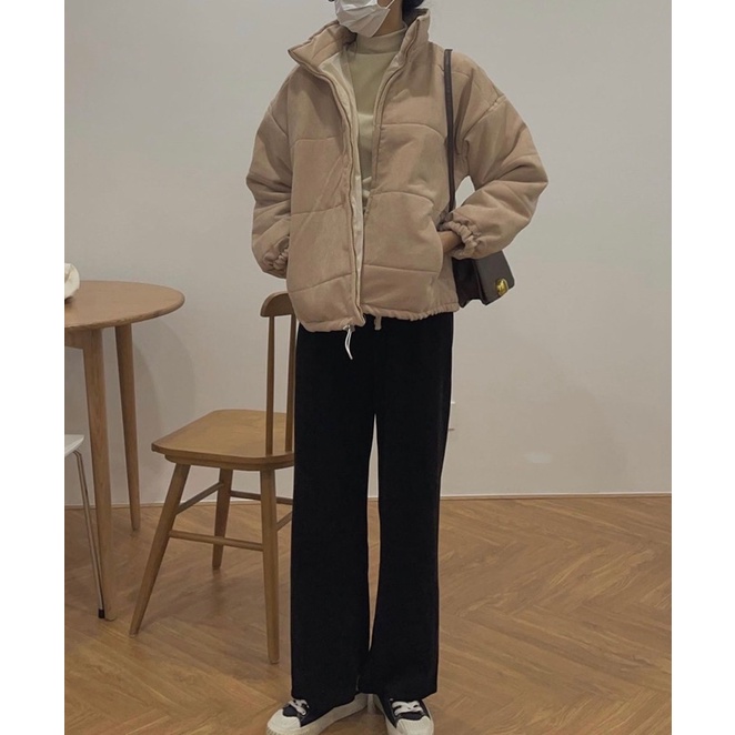 Áo Phao nhẹ trần bông siêu ấm dáng ngắn