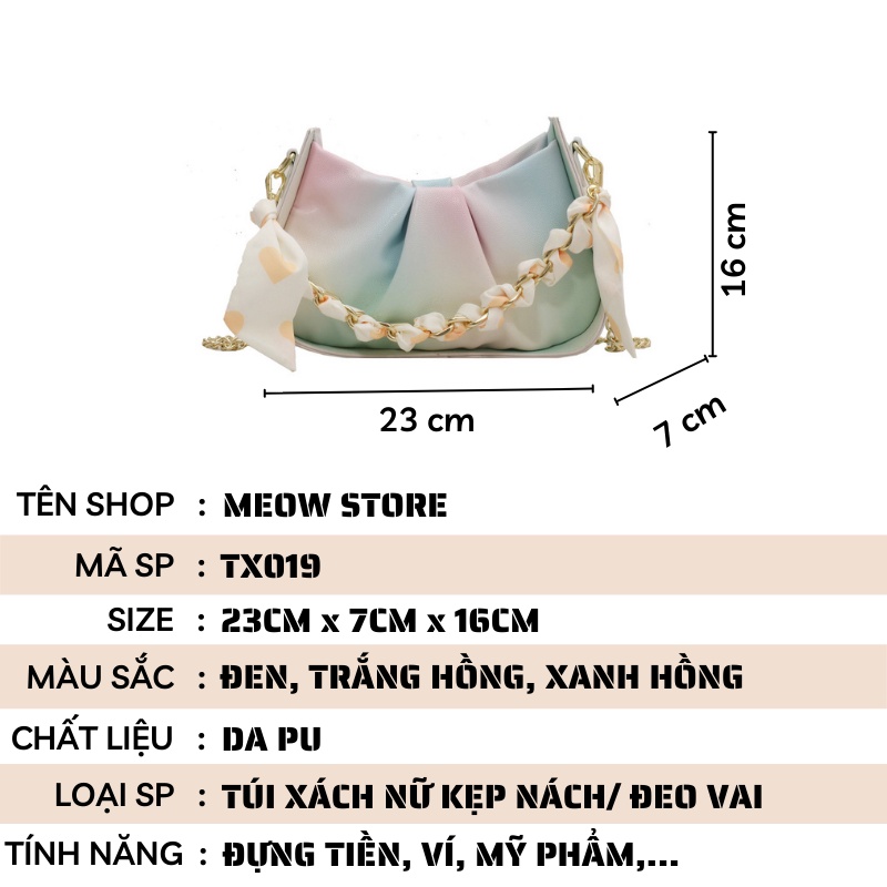 Túi xách nữ kẹp nách phong cách thời trang đẹp MEOW STORE TX019