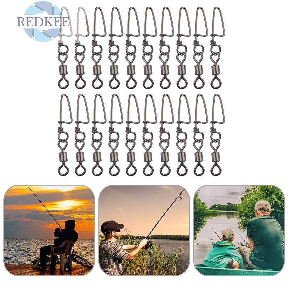 Set 20 Móc Khóa Câu Cá Bằng Thép Không Gỉ