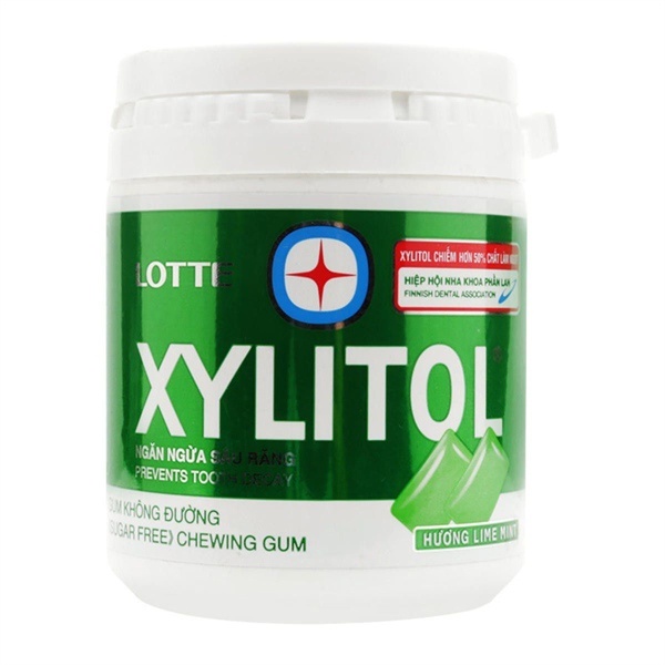 Kẹo cao su Xylitol bạc hà 145gr