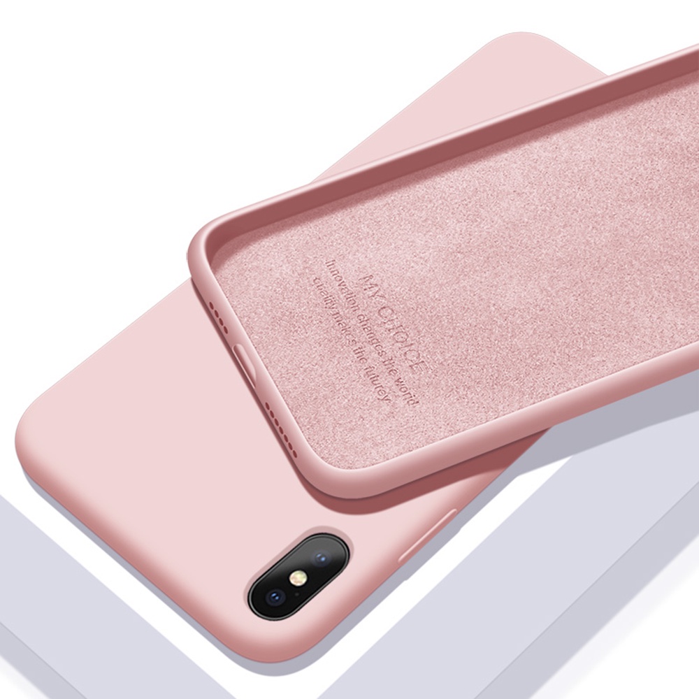 Ốp Điện Thoại Silicone Mềm Dáng Vuông Cho iPhone SE 2020 iPhone X XR XS Max 7 8 5 6 6s Plus SE 2020