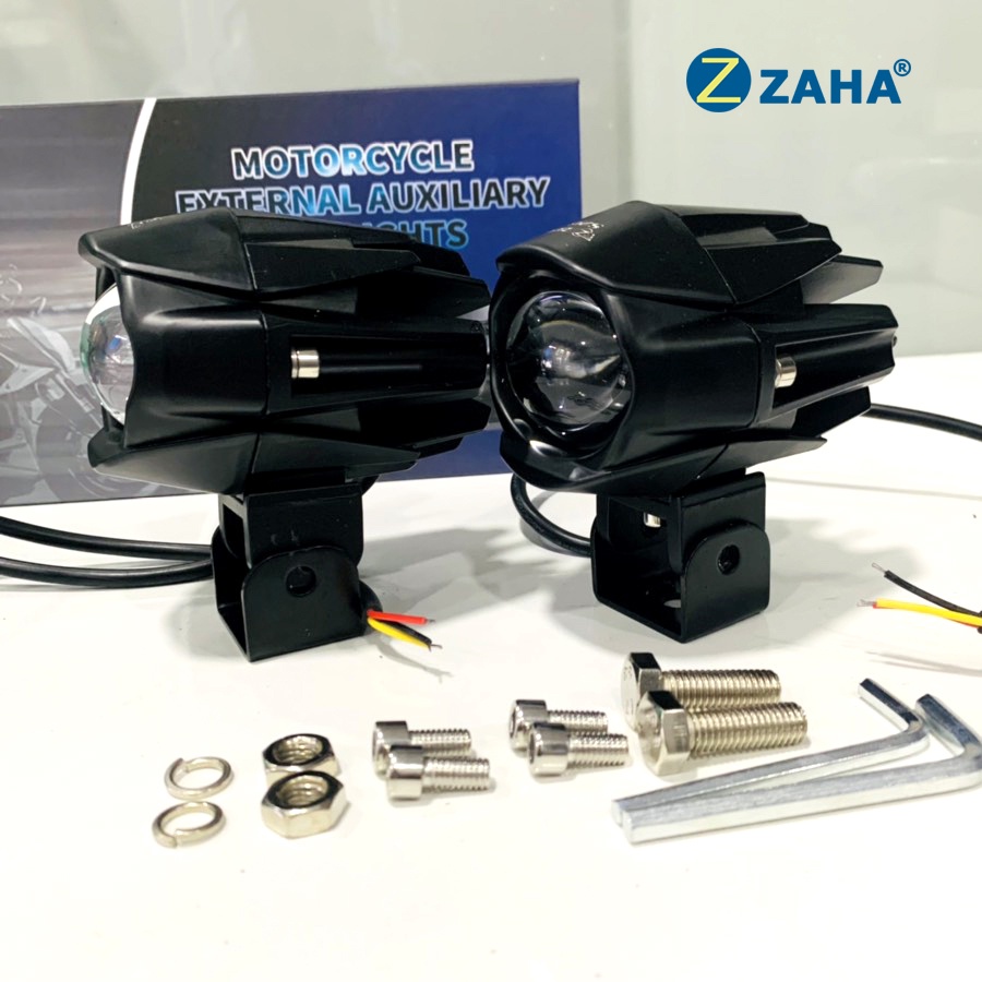 Đèn trợ sáng S26 ZAHA cos vàng pha trắng siêu sáng dành cho motor, xe máy
