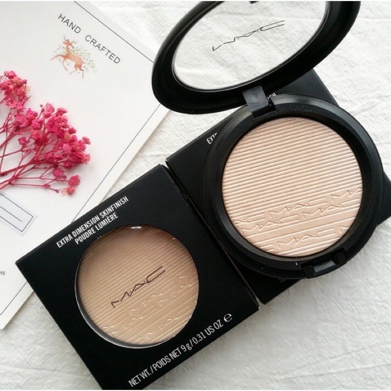 Phấn bắt sáng MAC Extra Dimension Skinfinish màu Double-Gleam, Highlight Mac Full Size Chính Hãng