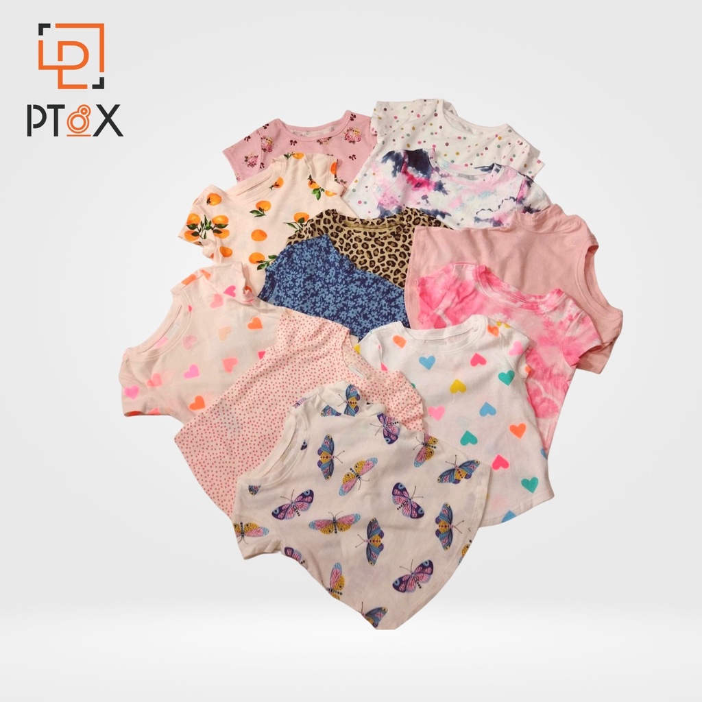 Combo 5 áo thun cottton cộc tay, áo thun cho bé hàng VNXK