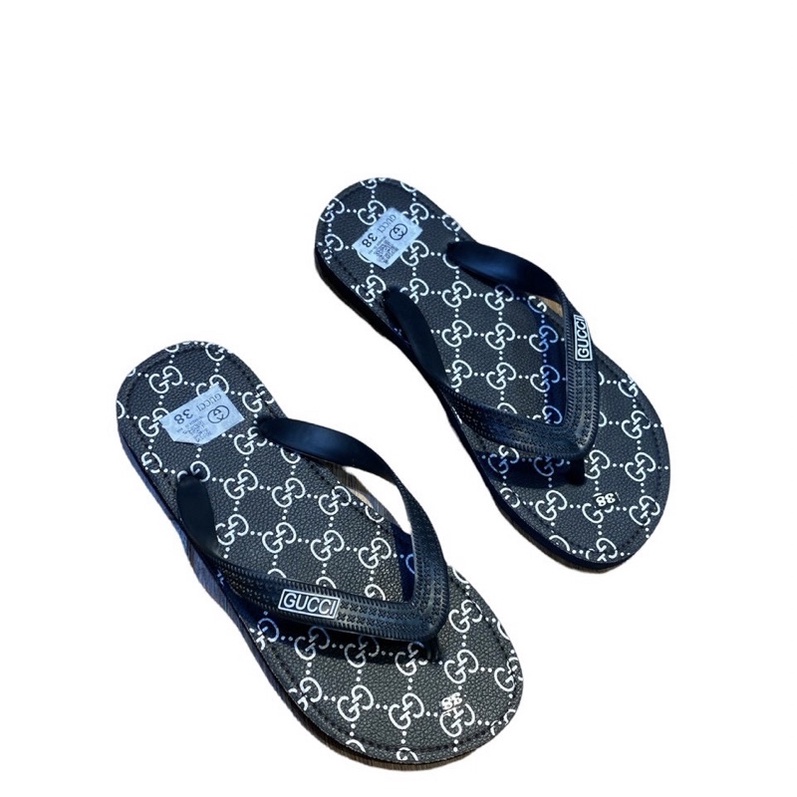 Kẹp tông đi biển có hoạ tiết dập vân thời trang giới trẻ, Dép xỏ ngón đế chống trơn btshop từ 38 đến 42