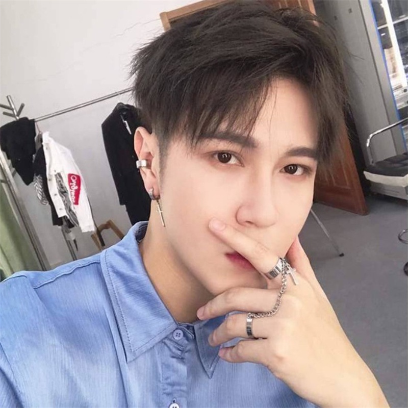 Nhẫn Thép Titan Không Gỉ Họa Tiết Thánh Giá Phong Cách Hip Hop Thời Trang Cho Nam