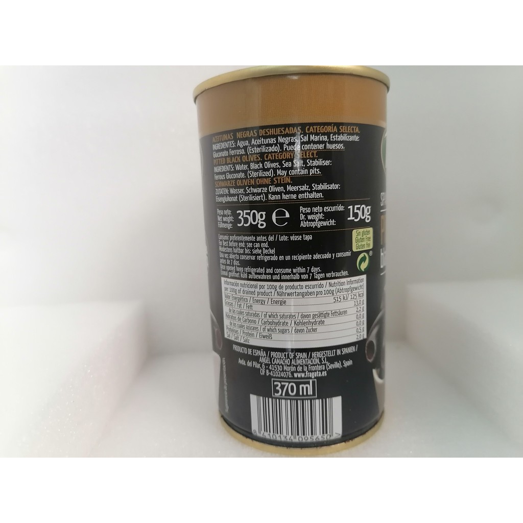 TRÁI Ô LIU ĐEN TÁCH HẠT  FRAGATA Olives Pitted Black