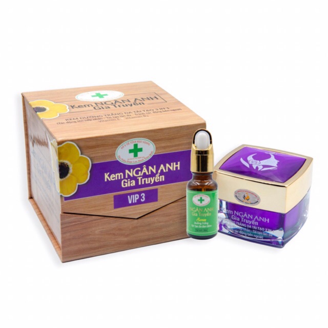 [Chính hãng] Kem dưỡng trắng da tái tạo 3 in 1 Vip3