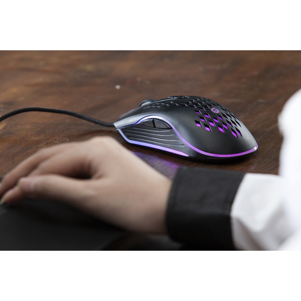 [Gaming Mouse] Chuột chuyên Game cao cấp GIZA M3 Matrix, Led RGB, DPI 4000, BH 2 năm (Đen) - Nhất Tín Computer