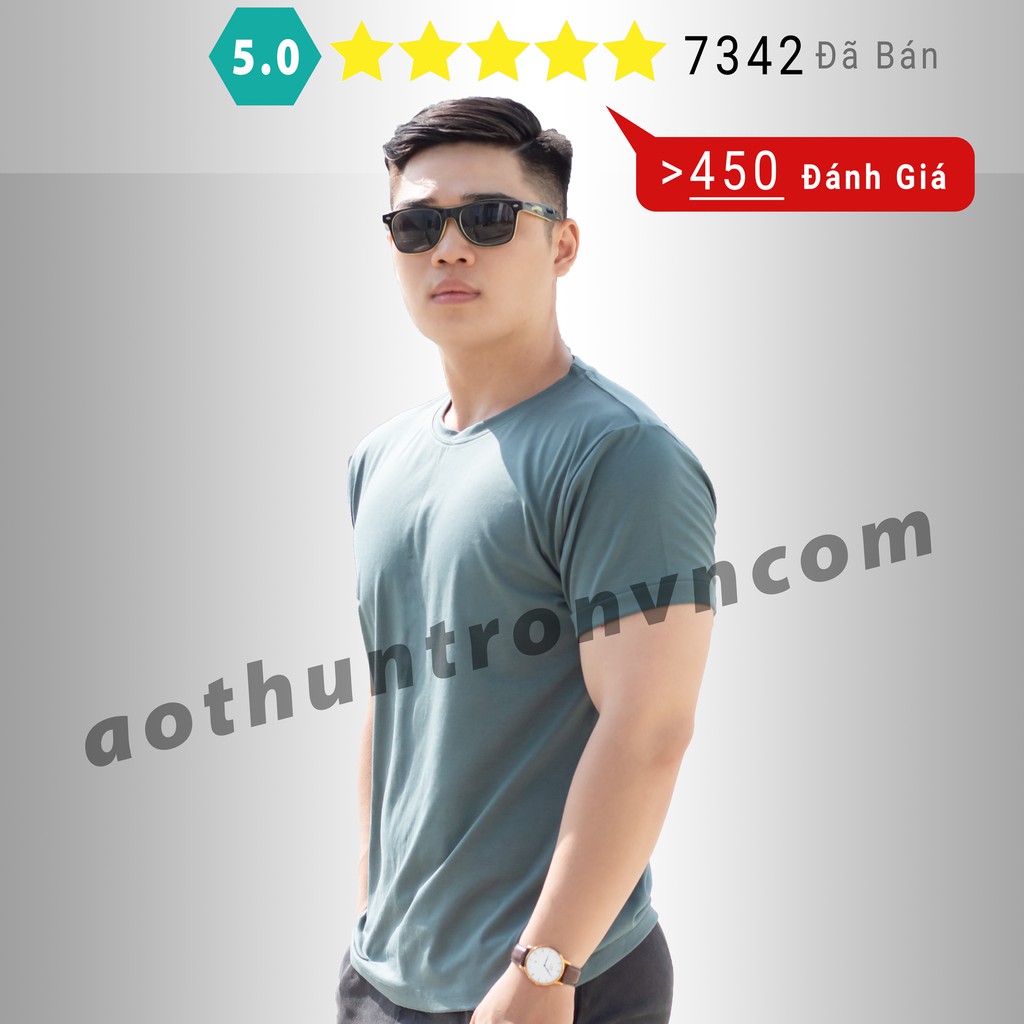 Áo phông nam trơn cotton 4 chiều áo thun ngắn tay cổ tròn RIN STORE phom thiết kế basic suông rộng