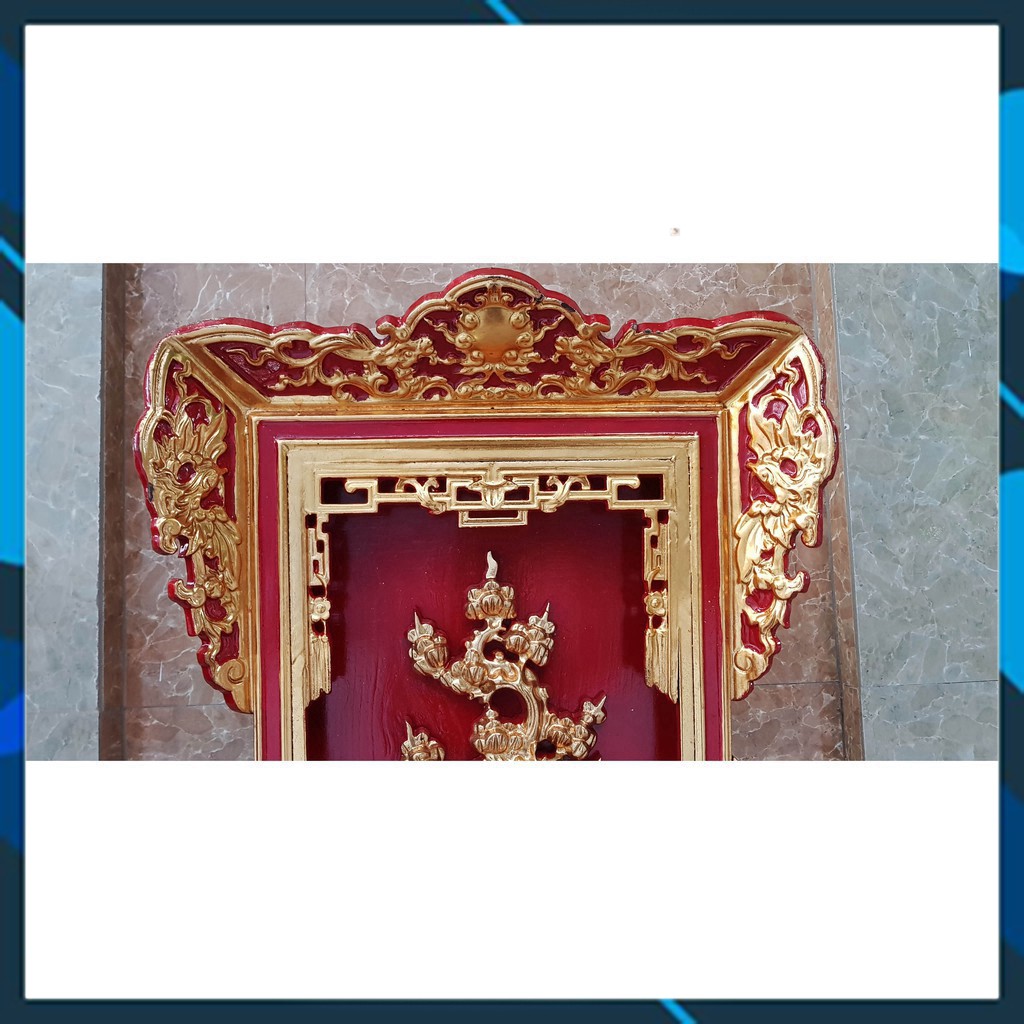 Giá gương cây tùng gỗ mít khám thờ cao cấp sang trọng