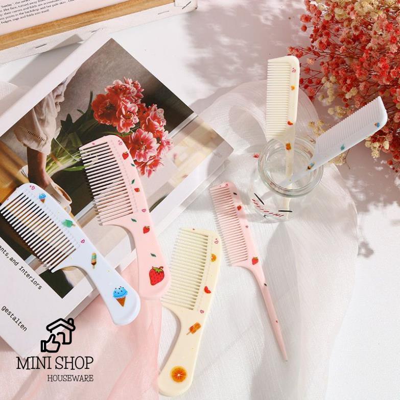 Combo 2 Lược Chải Tóc Họa Tiết Cute Dễ Thương