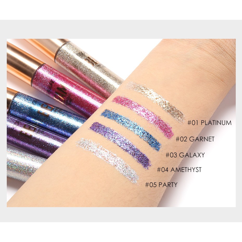 Bút kẻ mắt FOCALLURE dạng lỏng ánh nhũ gồm 5 màu tùy chọn 8g