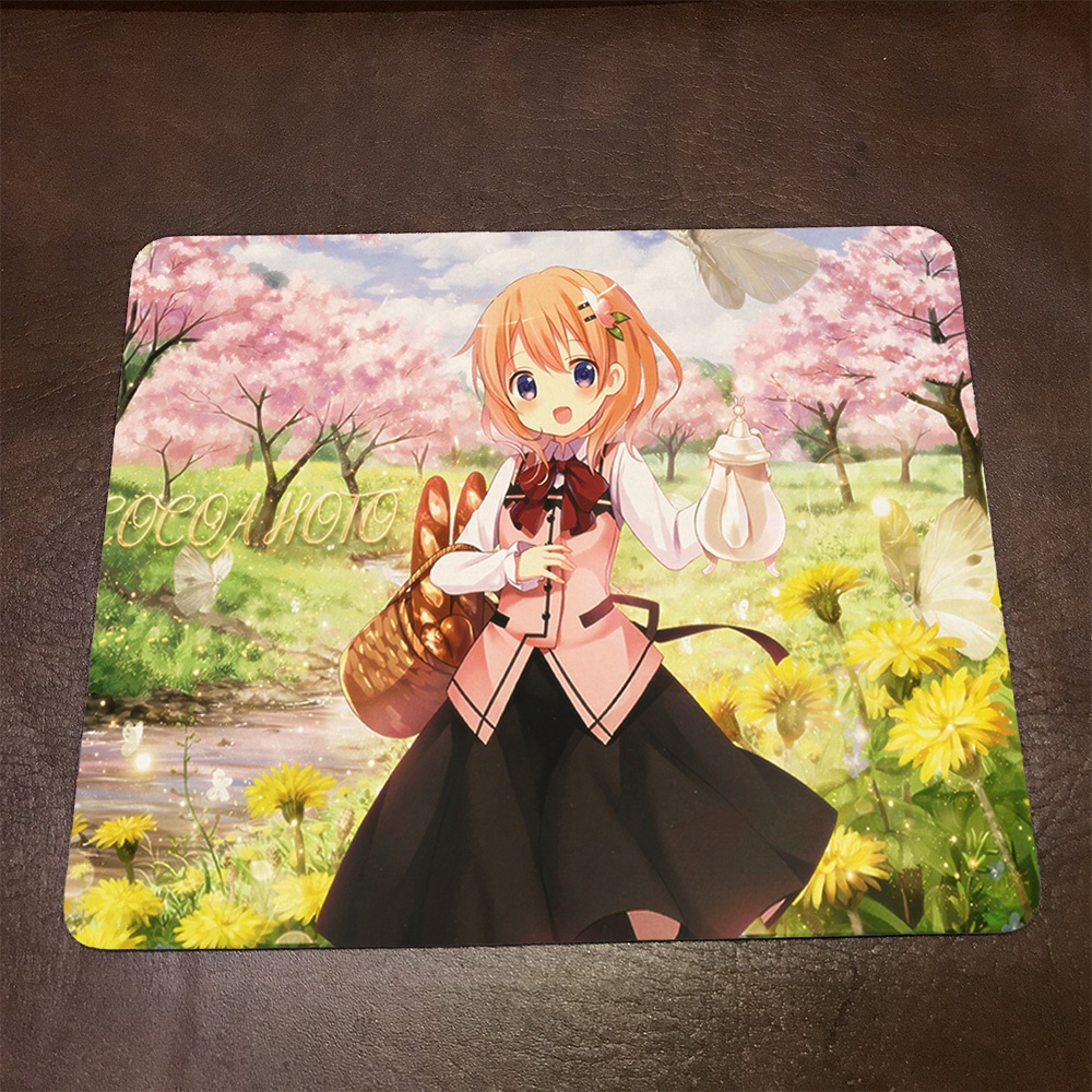 Lót chuột máy tính Anime Is the Order a Rabbit Wallpapers 1 Mousepad cao su êm ái. Nhận in theo yêu cầu