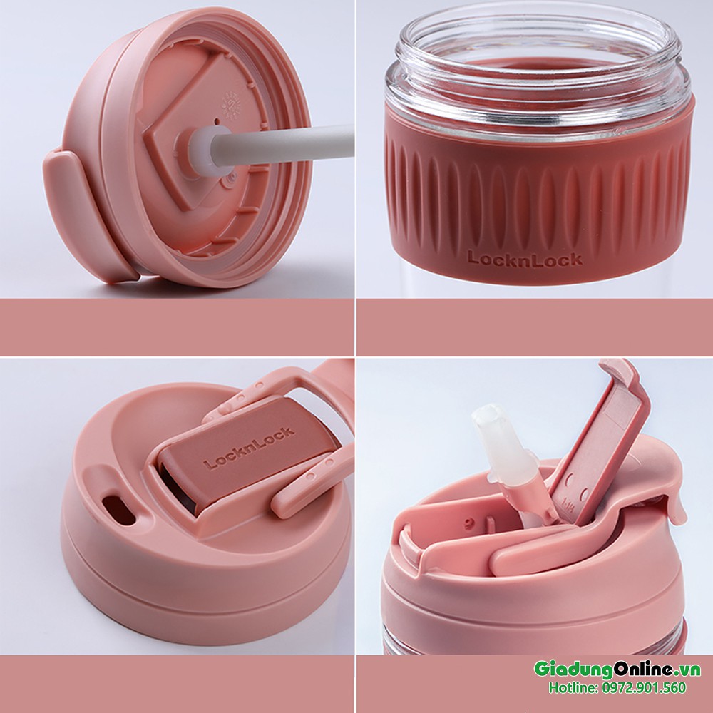 Cốc nước thủy tinh Lock&Lock Dual Glass Cup 500ml LLG699 | BigBuy360 - bigbuy360.vn