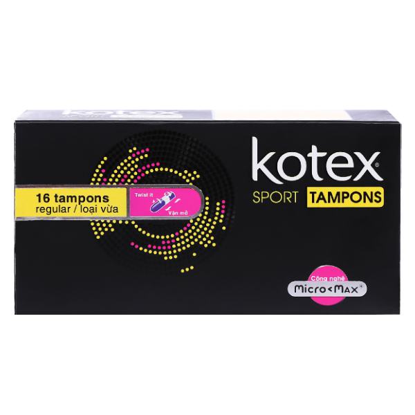 Băng Vệ Sinh Kotex Tampon Regular Hộp 16 Miếng
