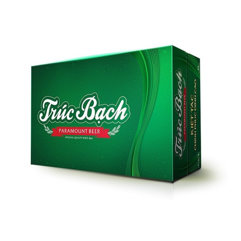 Thùng bia Trúc Bạch 24 lon cao x 330ml Date mới nhất