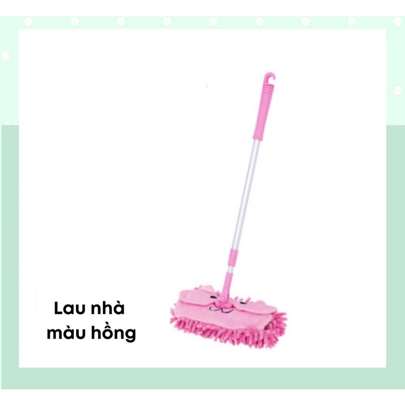 Bộ 3 món quét lau nhà cho bé Montessori thực hành cuộc sống, bộ chổi lau quét nhà Mini dạy trẻ kỹ năng làm việc nhà