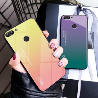 For [Huawei Honor 9 Lite] Gradient Tempered Glass Cover Protective Phone Case