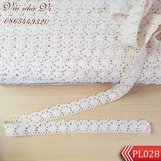 Ren cotton màu kem bản 2,2cm chất xịn - pl028
