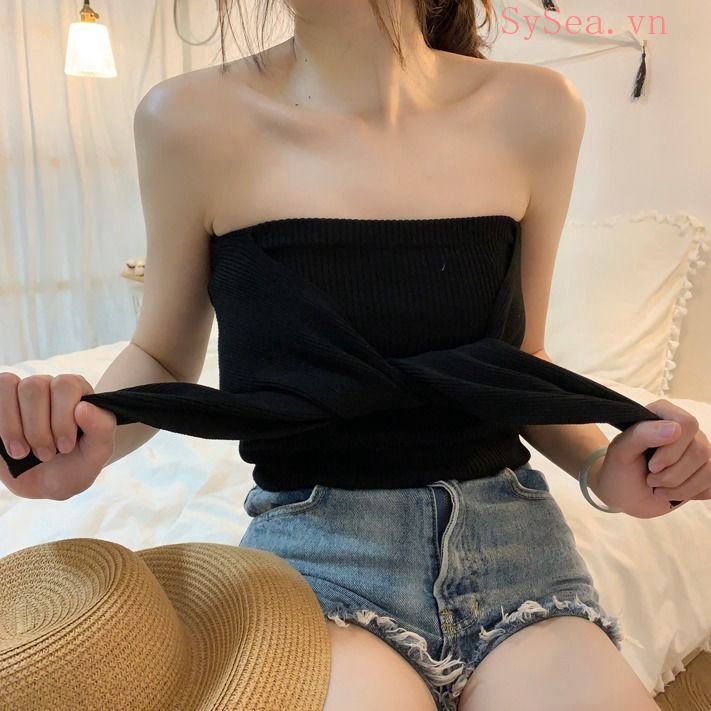 Áo tank top màu xanh lá thời trang mùa hè quyến rũ cho nữ