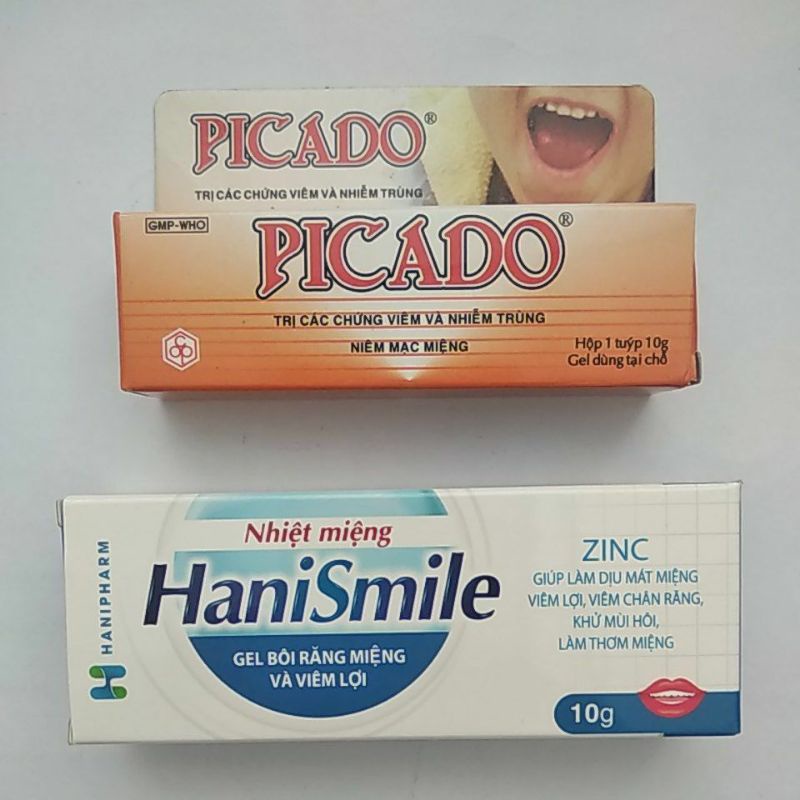 Gel bôi nhiệt miệng_ HaniSmile 10g_  Picado 10g