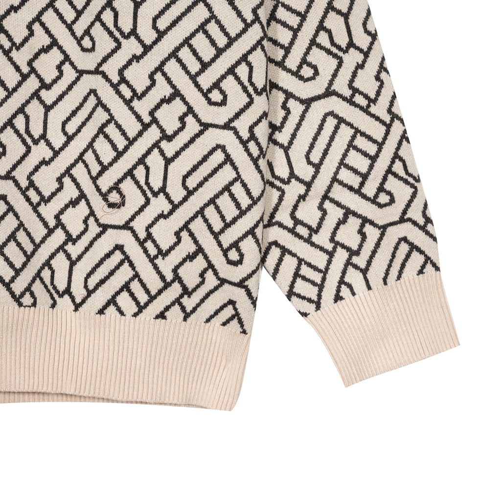 Áo khoác len HUGU - Monogram cardigan - vải len mềm mịn - unisex