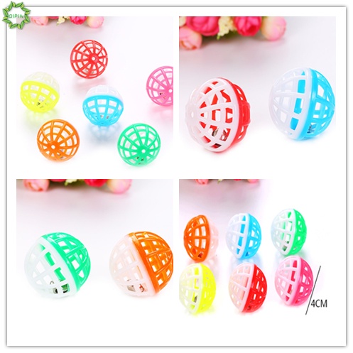 1 Quả Bóng Nhựa Mỏng Đục Lỗ 3.8cm Cho Mèo Màu Sắc Ngẫu Nhiên