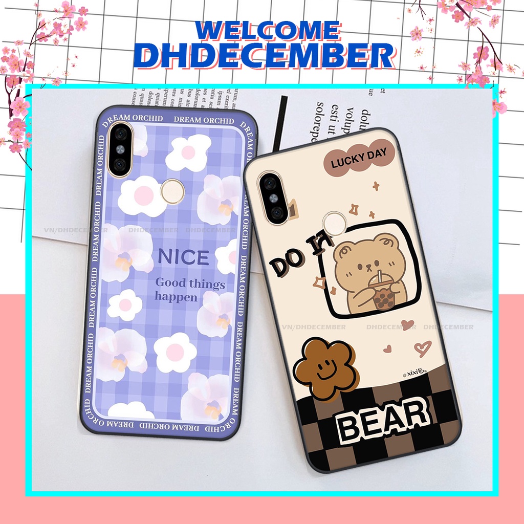 Ốp lưng Xiaomi REDMI NOTE 5 / NOTE 6 / NOTE 5 PRO / NOTE 6 PRO in hình gấu K@ws, gấu nâu, dor@emon RẺ- ĐẸP- BỀN