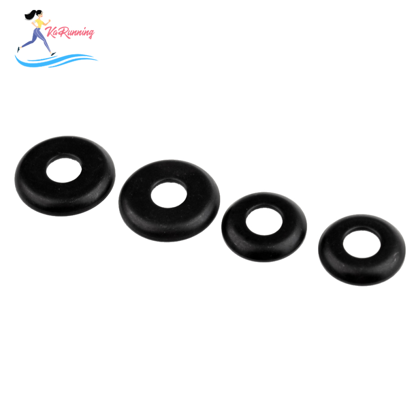 [whweight]4 Pieces Thickened Replacement LONGBOARD / SKATEBOARD Truck WASHERS - Black