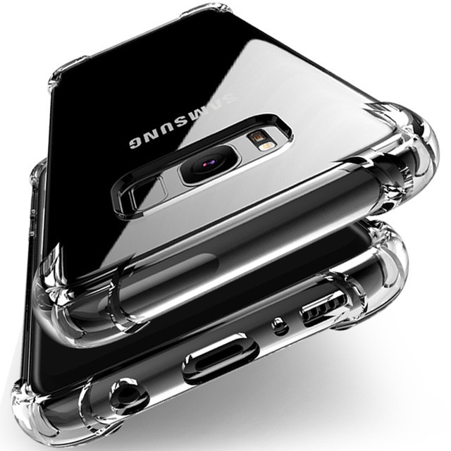 Ốp Điện Thoại TPU Silicon Đệm Khí Chống Sốc 0 Cho samsung S7 S7edge note 7 8 9 S8 S9 Plus