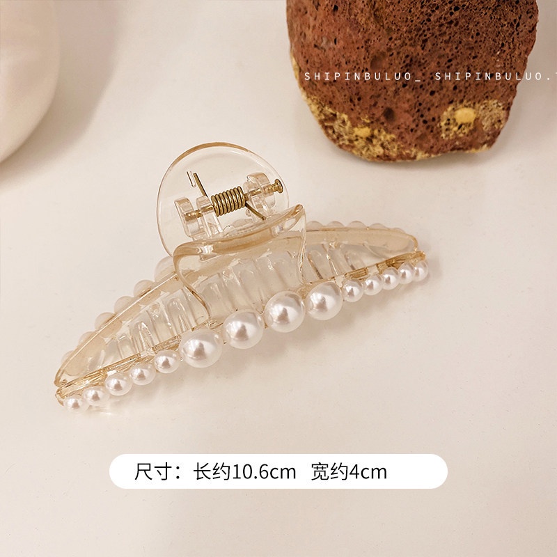 Kẹp Tóc Ngọc Trai Bằng Acrylic Thời Trang Hàn Quốc