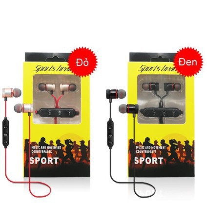 [ xả kho ] C96  TAI NGHE BLUETOOTH THỂ THAO CÓ NAM CHÂM - TAI NGHE KHÔNG DÂY CÓ BASS CỰC HAY - tnb