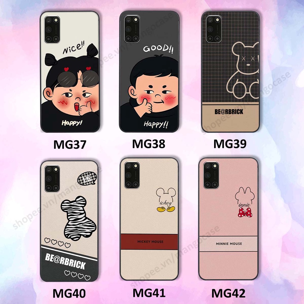 Ốp lưng Oppo A52 / A92 in hình happy nice, bé gấu đáng yêu