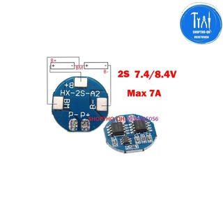 Mạch 2S -5A-8.4V, sạc và bảo vệ cell pin lion 18650(Loại tròn).