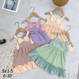 Đầm 2 dây kẻ sọc caro thời trang hè mẫu mới 2022-Haru Shop
