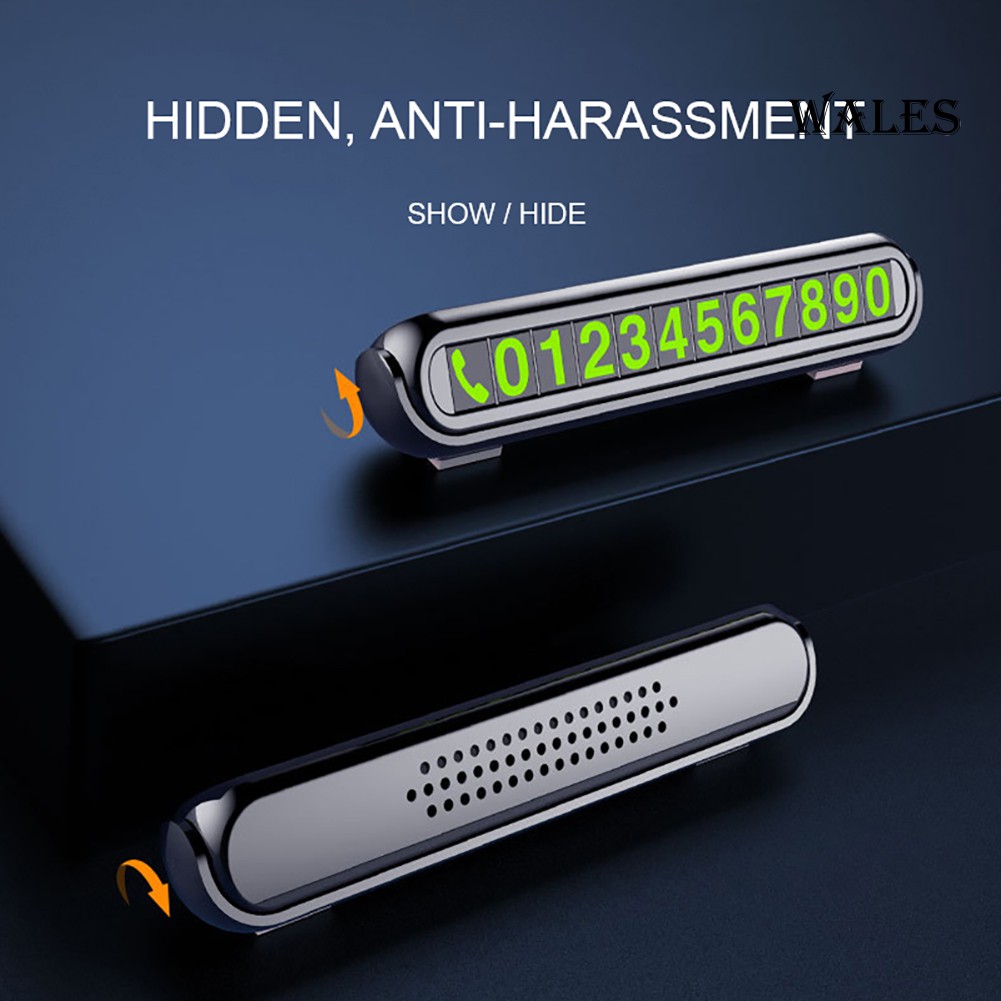 Bảng số điện thoại dùng khi đỗ xe dành cho xe hơi