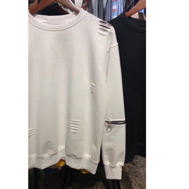 [Hình thật 100%] Áo sweater mix khoá tay cực chất | BigBuy360 - bigbuy360.vn