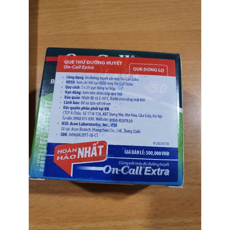 Que thử đường huyết On Call Extra