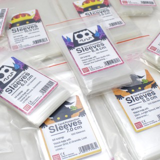Sleeves - Bao kiếng bọc lá bài nhiều kích cỡ - 100 cái - bảo vệ thẻ bài, kpop idol, sưu tầm, lomo card, TCG, card bo góc