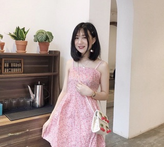 Đầm dây hoa freesize