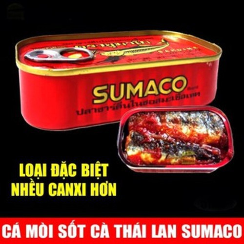Cá mòi Sốt Cà Thái Lan Sardines Sumaco Hộp 125g