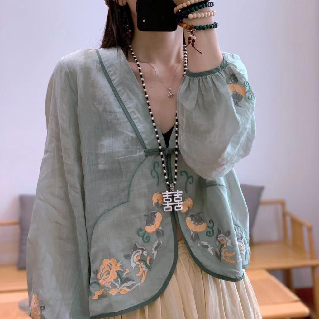 Áo Khoác Cardigan Thêu Họa Tiết Thổ Cẩm 2021 Bu2021Mbnk55.My5.7