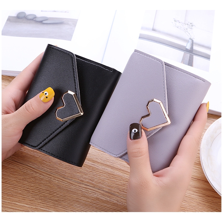 Ví nữ ngắn phôi khóa trái tim TVI5 | BigBuy360 - bigbuy360.vn