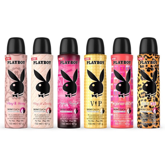 Xịt Khử Mùi Playboy  Nữ 150 ml