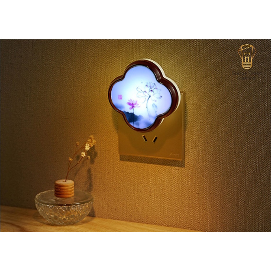 Đèn Ngủ Cắm Điện Cảm Ứng Siêu Dễ Thương Energy Green Lighting  - Tự Động Sáng Khi Trời Tối - Tiết Kiệm Điệ