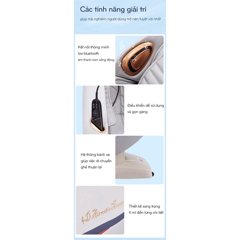 Ghế Massage Nhật Bản Okinawa OS 950, công nghệ 4D