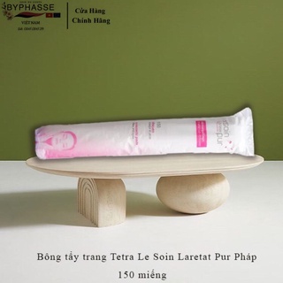 Bông tẩy trang Tetra Le Soin Laretat Pur Pháp 150 miếng