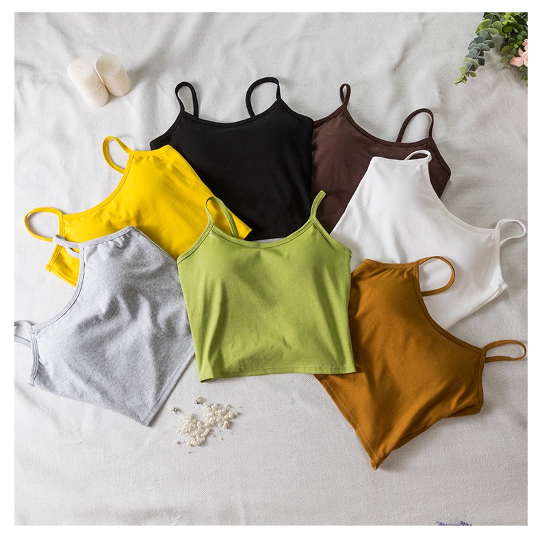 Áo Tank Top Màu Trơn Thời Trang Hàn Quốc Mới