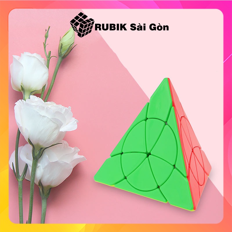 Rubik Biến Thể Tam Giác Petal Pyraminx Cube Rubic YongJun Yulong Kim Tự Tháp Bông Hoa YJ Đẹp Xoay Trơn Mượt Cực Khó